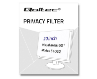 Qoltec Filtr prywatyzujący 20" | 16:10 - 1243544 - zdjęcie 3
